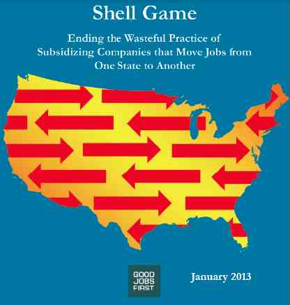 Cover of Good Jobs First "Shell Game" report
