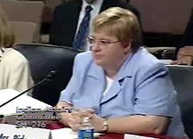 National Center for Public Policy Research Chairman Amy Ridenour testifying before Congress.