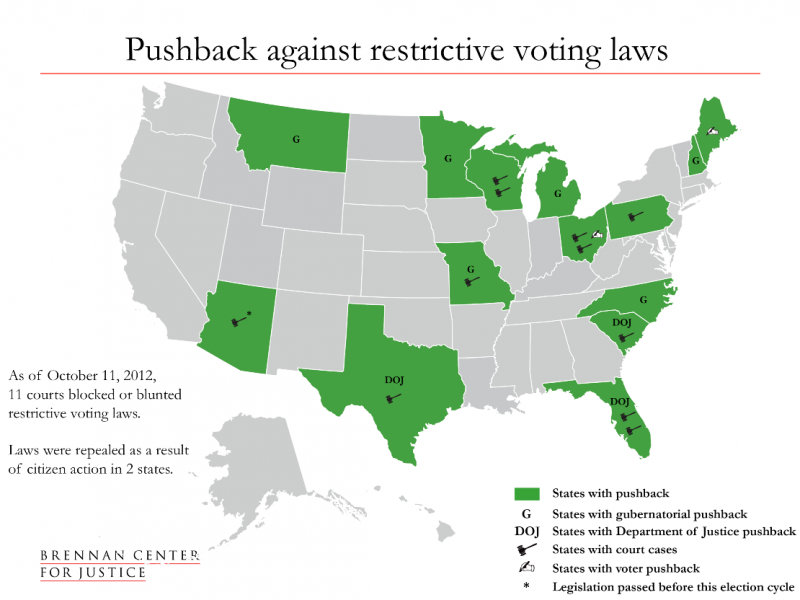 Pushback against restrictive voting laws