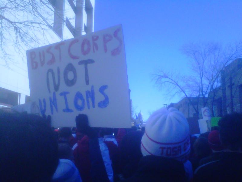 Bust Corps, Not Unions!