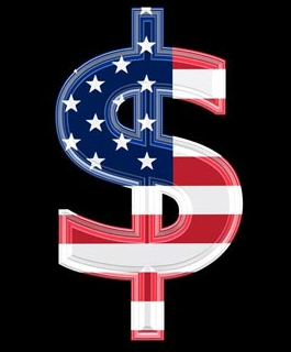 Dollar Signs Stars and Stripes