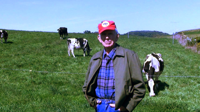 Kinsman on his farm, September 15, 2011