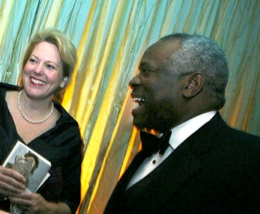 Justice Clarence Thomas and his wife, Ginny