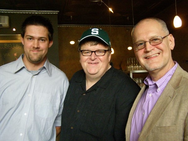 Michael Moore, Wendell Potter, Alex Potter