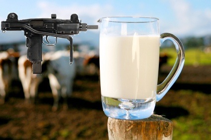 Milk Glass Gunpoint