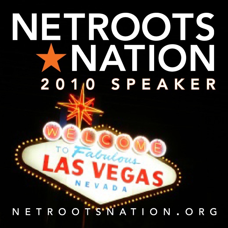 Netroots Nation speakerbadge
