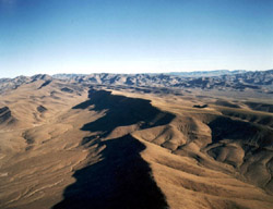 Yucca Mountain, Nevada: The site proposed by the U.S. Government for a high-level nuclear waste dump (White House photo)