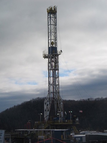 Fracking rig in Pennsylvania.