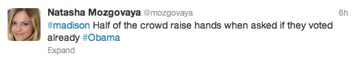 Natasha Mozgovaya's tweet