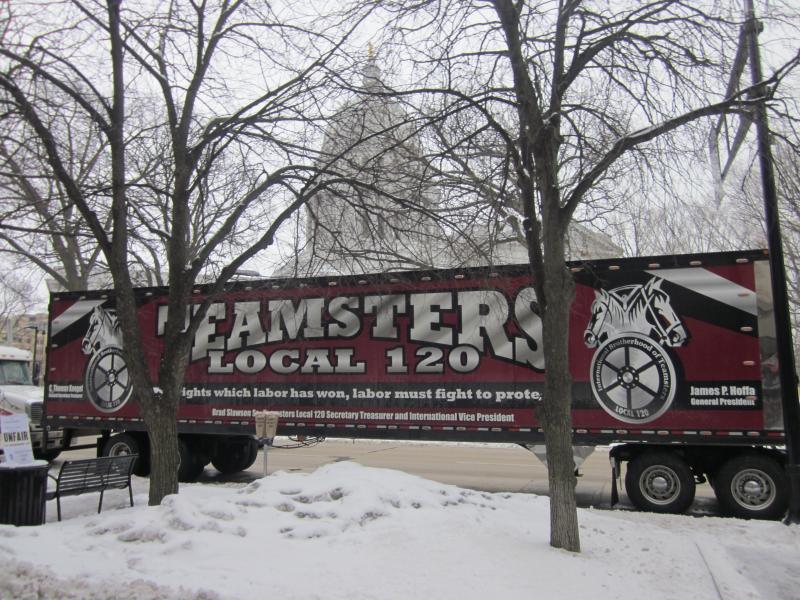 Teamsters rolled in to town.