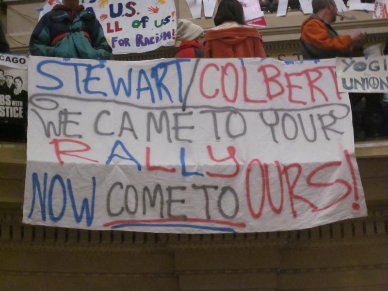 Stewart/Colbert, We Came To Your Rally, Now Come To Ours!